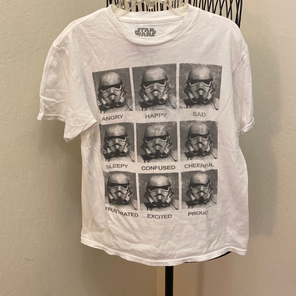 Disney Star Wars Storm Trooper Emotions Shirt